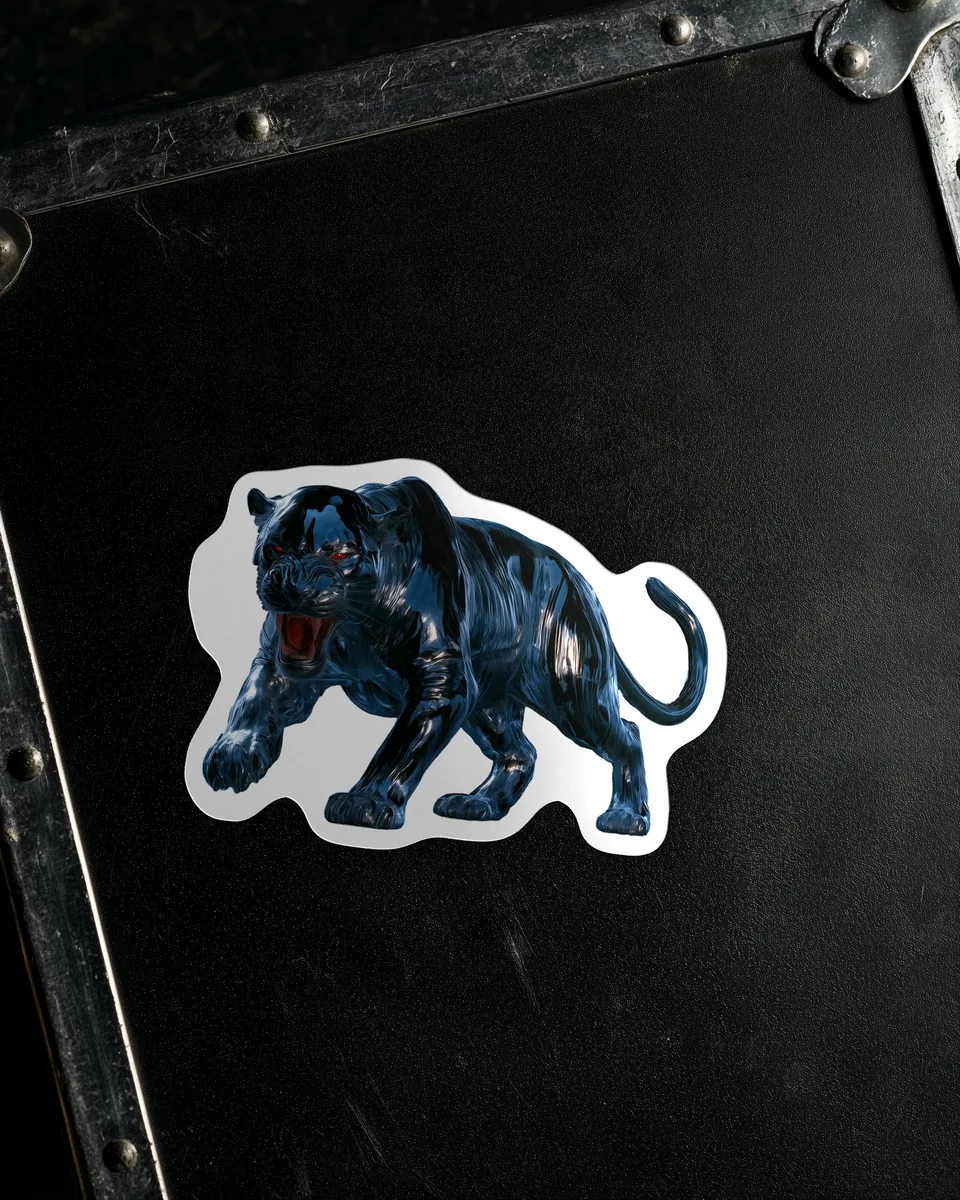 MOGUAR Sticker on a flight case.